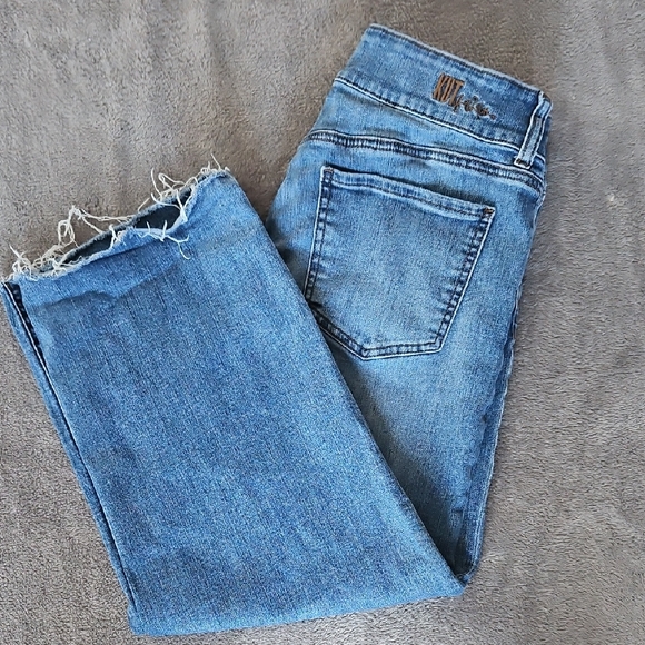 Kut from the Kloth Denim - Kut from the Kloth Distressed Blue Ankle Jeans